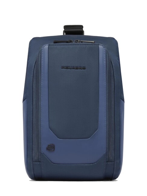 PIQUADRO S140 Einschultriger iPad-Rucksack aus recyceltem Stoff Blau - PC-Rucksäcke