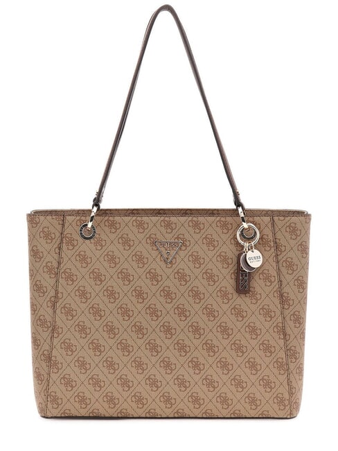 GUESS NOELLE 2  Schultertasche Latte-Logo / braun - Damentaschen