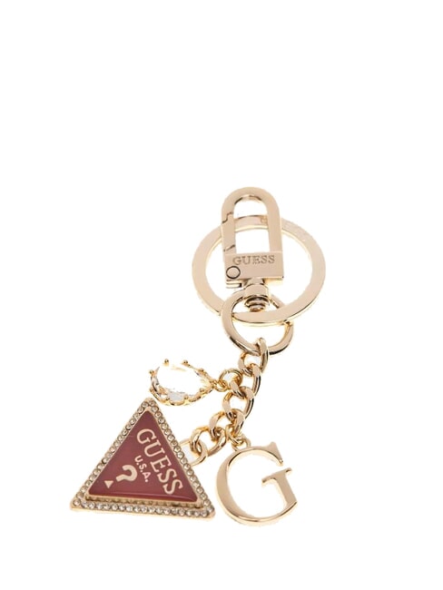GUESS TRIANGLE Schlüsselanhänger Granat - Schlüsselanhänger und Schlüsseletuis