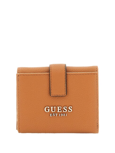 GUESS LAUREL 2  Kleine Brieftasche COGNAC - Brieftaschen Damen