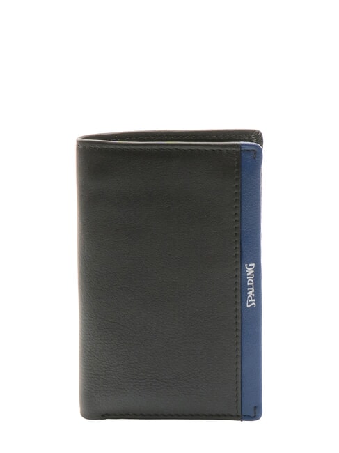 SPALDING STRIPE  Vertikale Lederbrieftasche schwarz/marine - Brieftaschen Herren