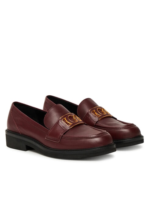 GUESS SHUTTLE3 Ledermokassin ROT - Damenschuhe