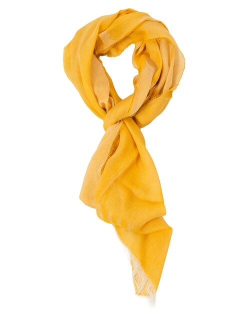 ALVIERO MARTINI PRIMA CLASSE GEO PLAIN Schal aus Modal und Viskose Safran - Schals