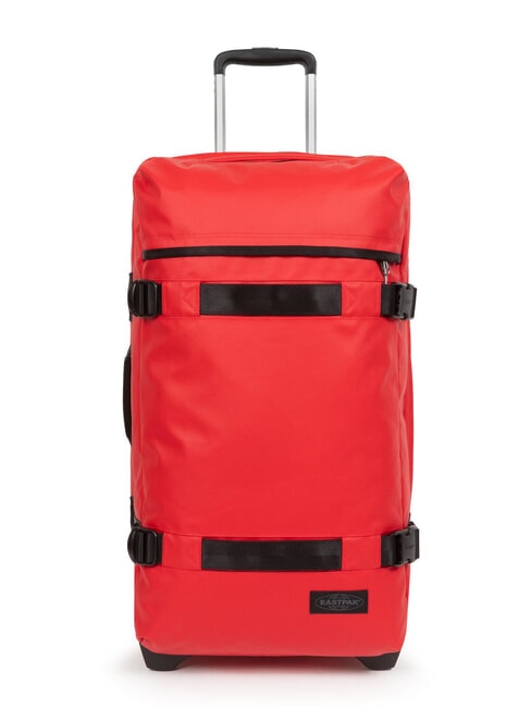 EASTPAK TRANSIT'R M Trolley mittlerer Größe Plane rot - Halbharte Trolleys