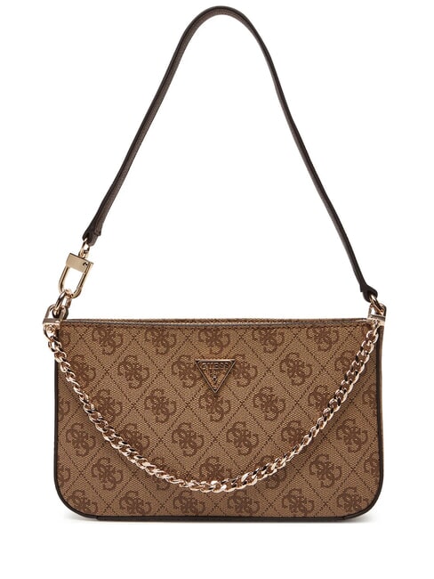 GUESS NOELLE 2 Chain Mini-Umhängetasche Latte-Logo / braun - Damentaschen