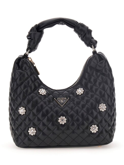 GUESS EVERLEE Hobo-Umhängetasche SCHWARZ - Damentaschen