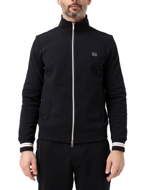 SUN68 HERITAGE Sweatshirt mit durchgehendem Reißverschluss Schwarz - Sweatshirts Herren