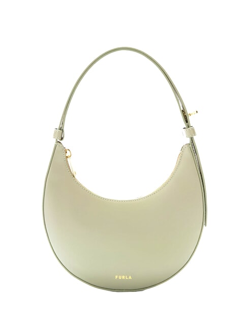 FURLA DELIZIA  Mini-Umhängetasche aus Leder heller Salbei - Damentaschen