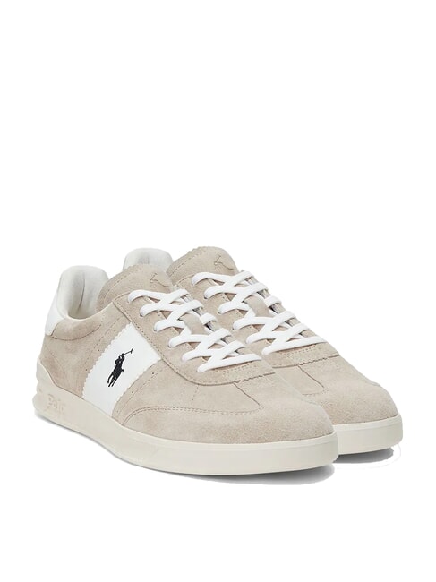 RALPH LAUREN HERITAGE AERA Leder-Sneakers Milchshake/Deckwash-Weiß - Herrenschuhe