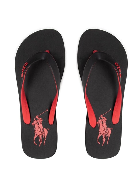 RALPH LAUREN BOLT  Flip-Flops schwarz/rl2000 rot pp - Herrenschuhe