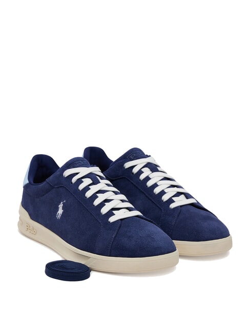 RALPH LAUREN HERITAGE COURT II  Sneakers aus Wildleder Marineblau/Hellblau - Herrenschuhe