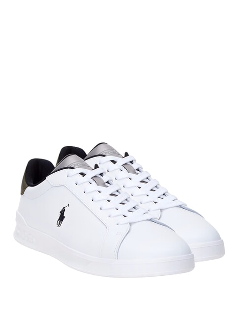 RALPH LAUREN HERITAGE COURT II  Leder-Sneakers weiß/rotguss/oliv - Herrenschuhe