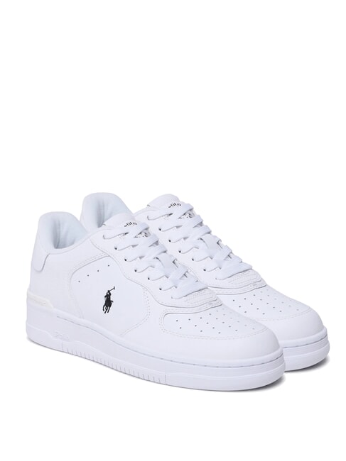 RALPH LAUREN MASTER COURT Leder-Sneakers weiß/weiß/schwarz pp - Herrenschuhe
