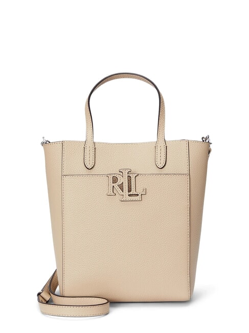 RALPH LAUREN CAMERYN Vertikale Ledertasche mit Schultergurt Sanddüne - Damentaschen