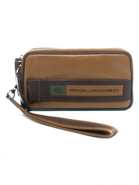 PIQUADRO FEBO Small Ledertasche BEIGE / GRÜN - Tablettmappe &amp; Organizer