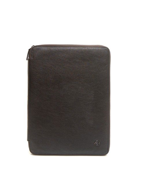 PIQUADRO BLACK SQUARE A4-Klemmbrett aus Leder MORO - Tablettmappe &amp; Organizer