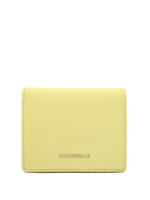 COCCINELLE METALLIC SOFT  Kleine Geldbörse aus Leder Kalkwäsche - Brieftaschen Damen