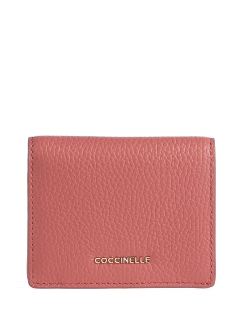 COCCINELLE METALLIC SOFT  Kleine Geldbörse aus Leder Topf - Brieftaschen Damen