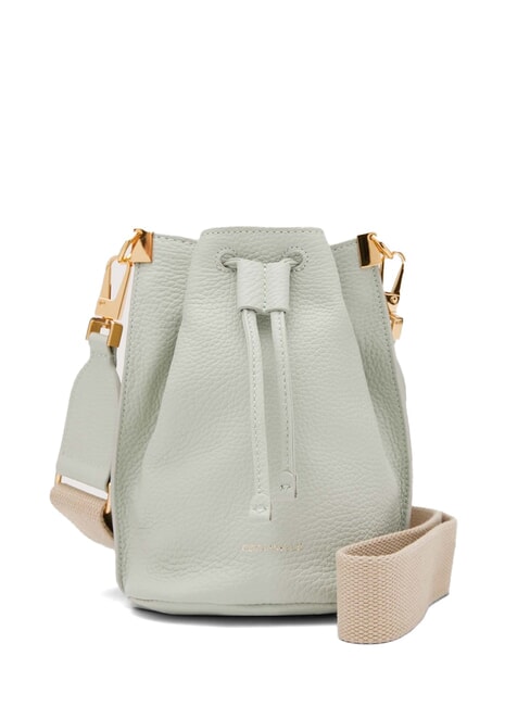 COCCINELLE HYLE Mini Bucket-Umhängetasche aus Leder Seladongrün - Damentaschen