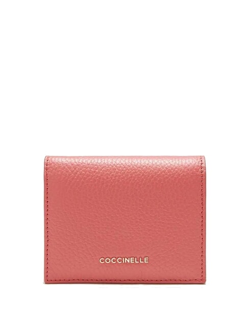 COCCINELLE METALLIC SOFT Kleine Geldbörse aus Leder Topf - Brieftaschen Damen