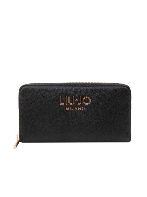 LIUJO CALIWEN Große Geldbörse mit Rundum-Reißverschluss SCHWARZ - Brieftaschen Damen