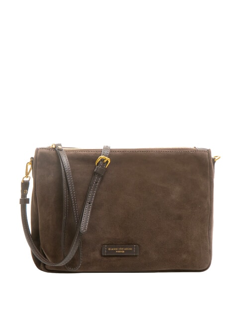GIANNI CHIARINI NORA POUCH Clutch aus Wildleder Mokka - Damentaschen