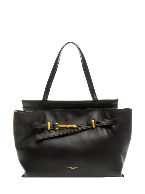 GIANNI CHIARINI TILDA Leder-Umhängetasche mit Schultergurt Schwarz - Damentaschen