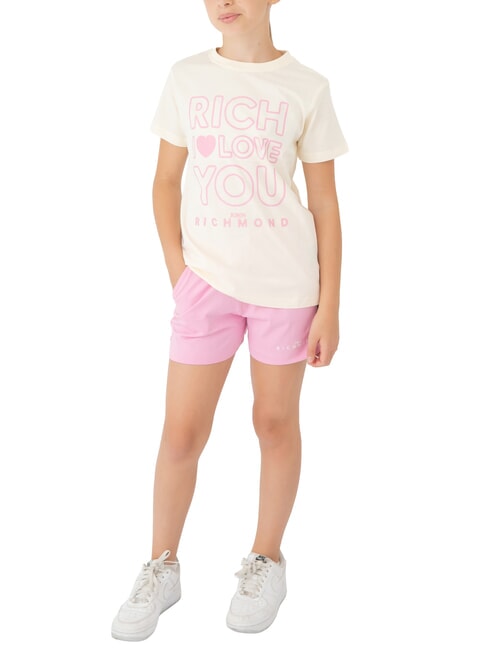 JOHN RICHMOND CICAM Komplett mit T-Shirt und Bermudashorts milchig/rosa - Trainingsanzüge für Kinder