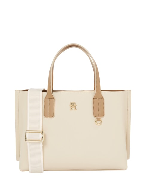 TOMMY HILFIGER TH DISTINCT Handtasche, mit Schultergurt klassisches beige - Damentaschen