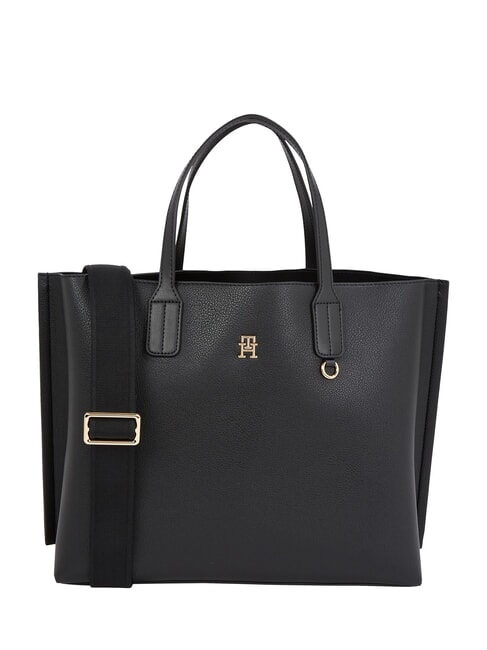 TOMMY HILFIGER TH DISTINCT Handtasche, mit abnehmbarem Schultergurt Schwarz - Damentaschen