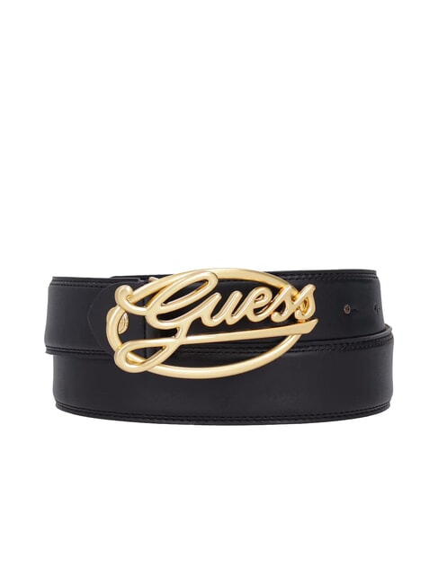 GUESS LOGO Kürzbarer Gürtel SCHWARZ - Gürtel