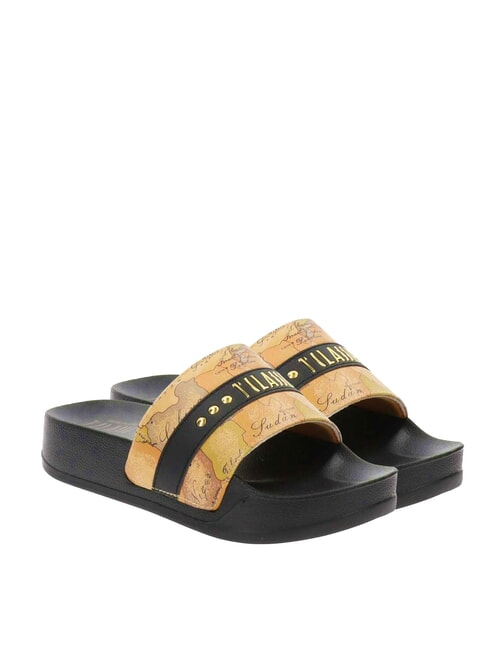 ALVIERO MARTINI PRIMA CLASSE GEO  Hausschuhe Geobeige/Schwarz - Damenschuhe