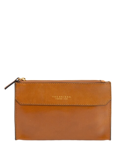 THE BRIDGE DANTE  Leder Necessaire Cognac / Gold - Etuitaschen &amp; Necessaire