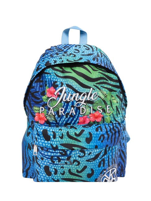 YNOT JUNGLE PARADISE Bedruckter Rucksack Blau - Damentaschen
