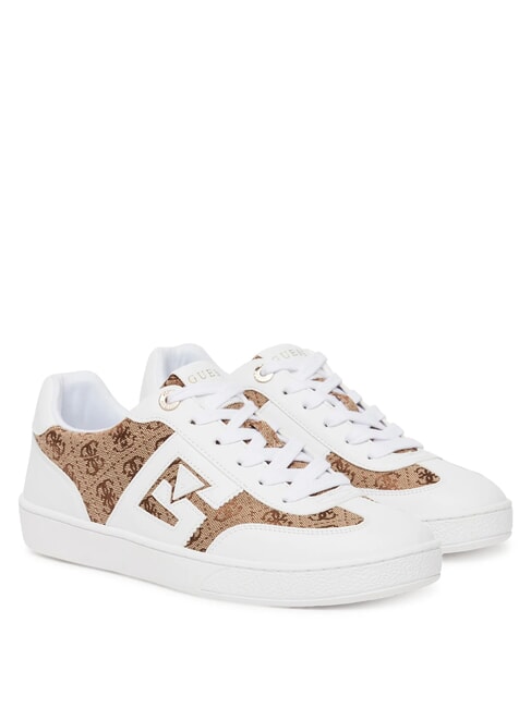 GUESS NOCHEE 2  Turnschuhe Weiss-braun - Damenschuhe