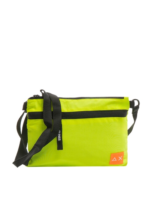 SUN68 NYLON Nylontasche mit Tasche fluoreszierendes Gelb - Umhängetaschen Herren