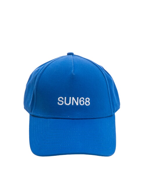 SUN68 LOGO Baseballkappe aus Baumwolle Blau - Mützen/Hüte