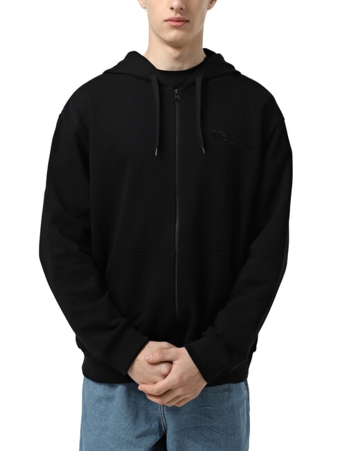 VANS ESSENTIAL Sweatshirt mit durchgehendem Reißverschluss, Taschen und Kapuze Schwarz - Sweatshirts Herren