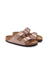 BIRKENSTOCK ARIZONA Metallische Slipper-Sandale - Damenschuhe