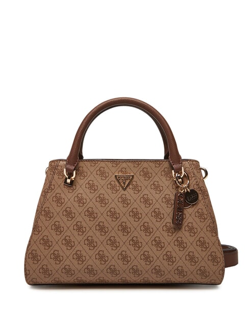 GUESS NOELLE 2 Handtasche, mit Schultergurt Latte-Logo / braun - Damentaschen