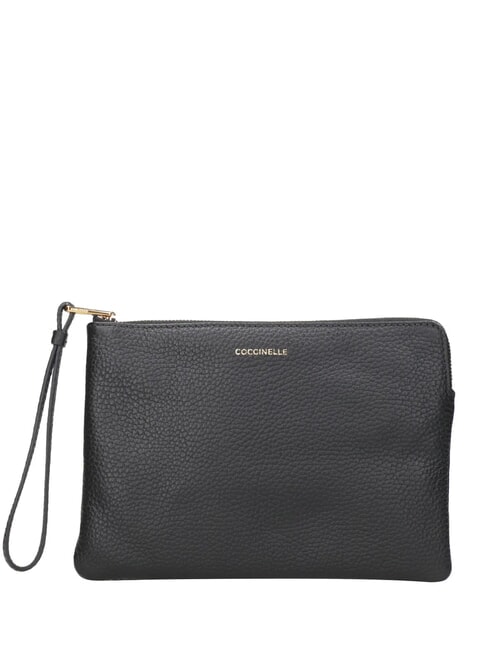 COCCINELLE ALIAS Clutch aus Leder Schwarz - Damentaschen