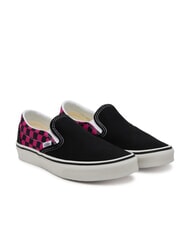 VANS CLASSIC POP CHECK Karierte Slip-On-Sneaker Himbeerrose - Schuhe Unisex - 1