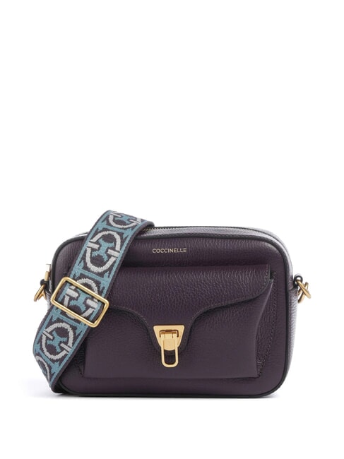 COCCINELLE BEAT SOFT RIBB Umhängetasche aus Leder Pflaumen - Damentaschen
