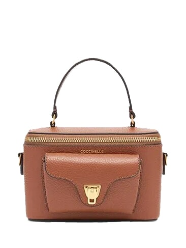 COCCINELLE BEAT GENERATION Mini-Handtasche mit Schultergurt Cognac - Damentaschen