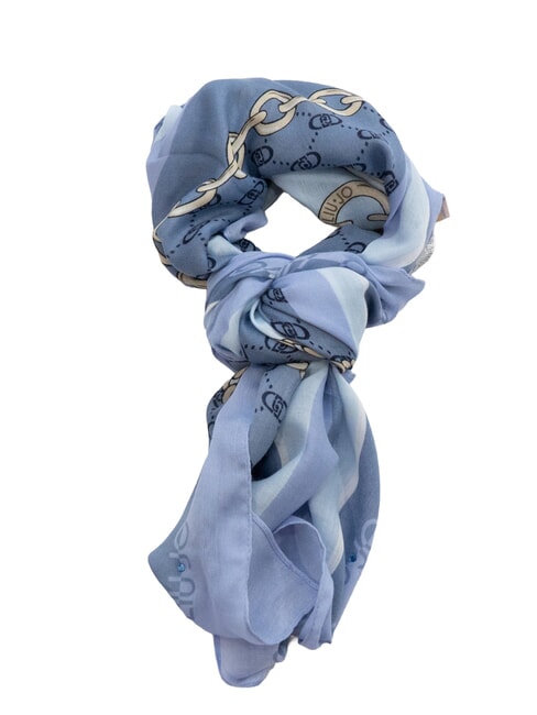LIUJO CHAIN Schal mit Allover-Print heller Denim - Schals