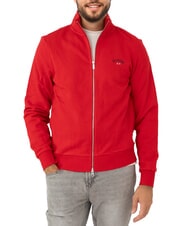 SUN68 MINI LOGO Sweatshirt mit hohem Kragen und Rei&szlig;verschluss - Sweatshirts Herren