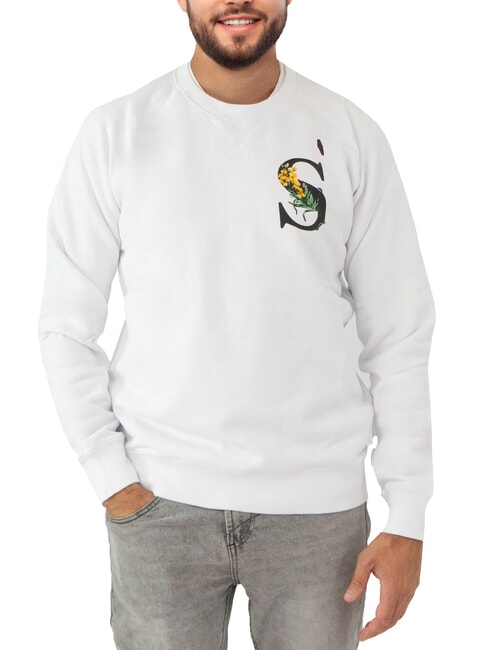 SUN68 ROUND PRINT Rundhals-Sweatshirt mit Print Weiß - Sweatshirts Herren