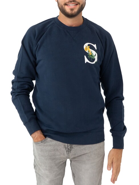 SUN68 ROUND PRINT Rundhals-Sweatshirt mit Print marineblau - Sweatshirts Herren