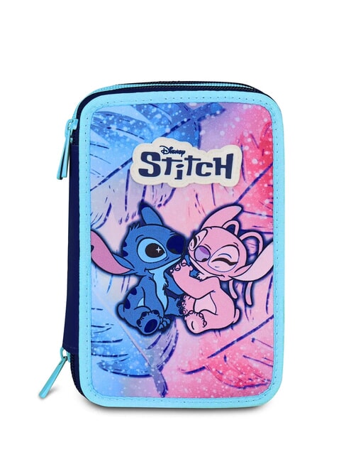 LILO & STITCH CUTE AND FLUFFY Federmäppchen mit 3 Reißverschlüssen und Schulset blau marine - Etuis und Zubehör