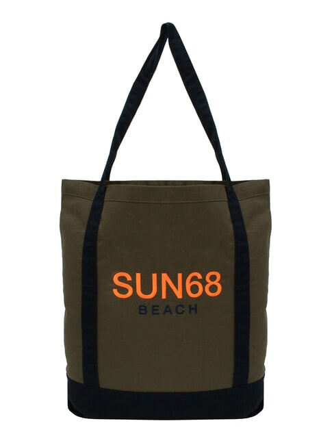 SUN68 CABARDINE Strandtasche aus Canvas dunkles Militär - Damentaschen